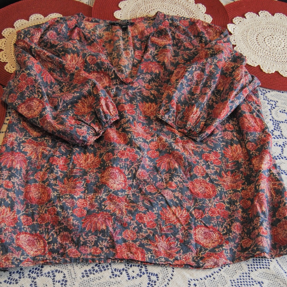 Chaps Peasant Blouse **Updateed Listing**
